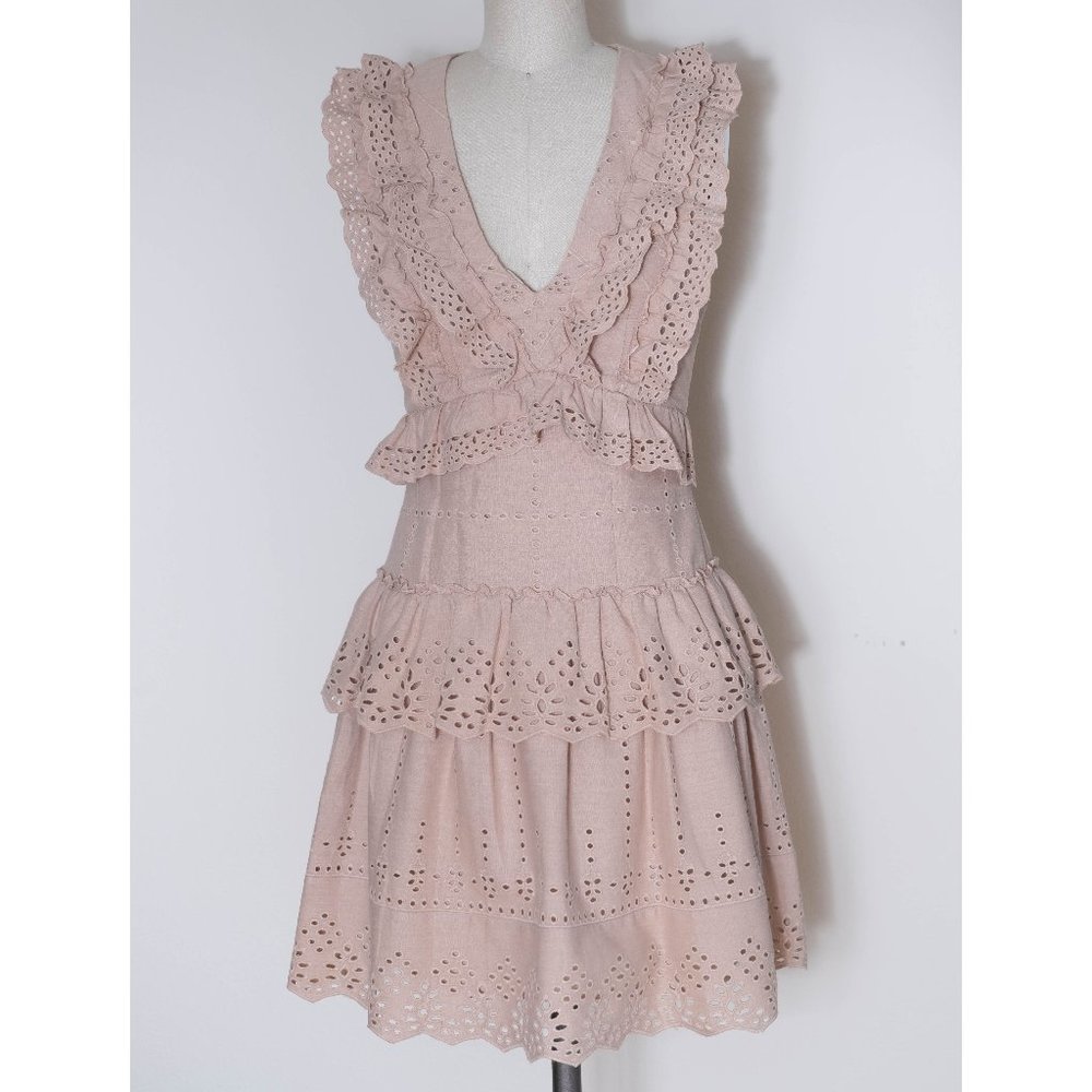 BCBGMAXZARIA Flax Eyelet Dress - Picture 7 of 8